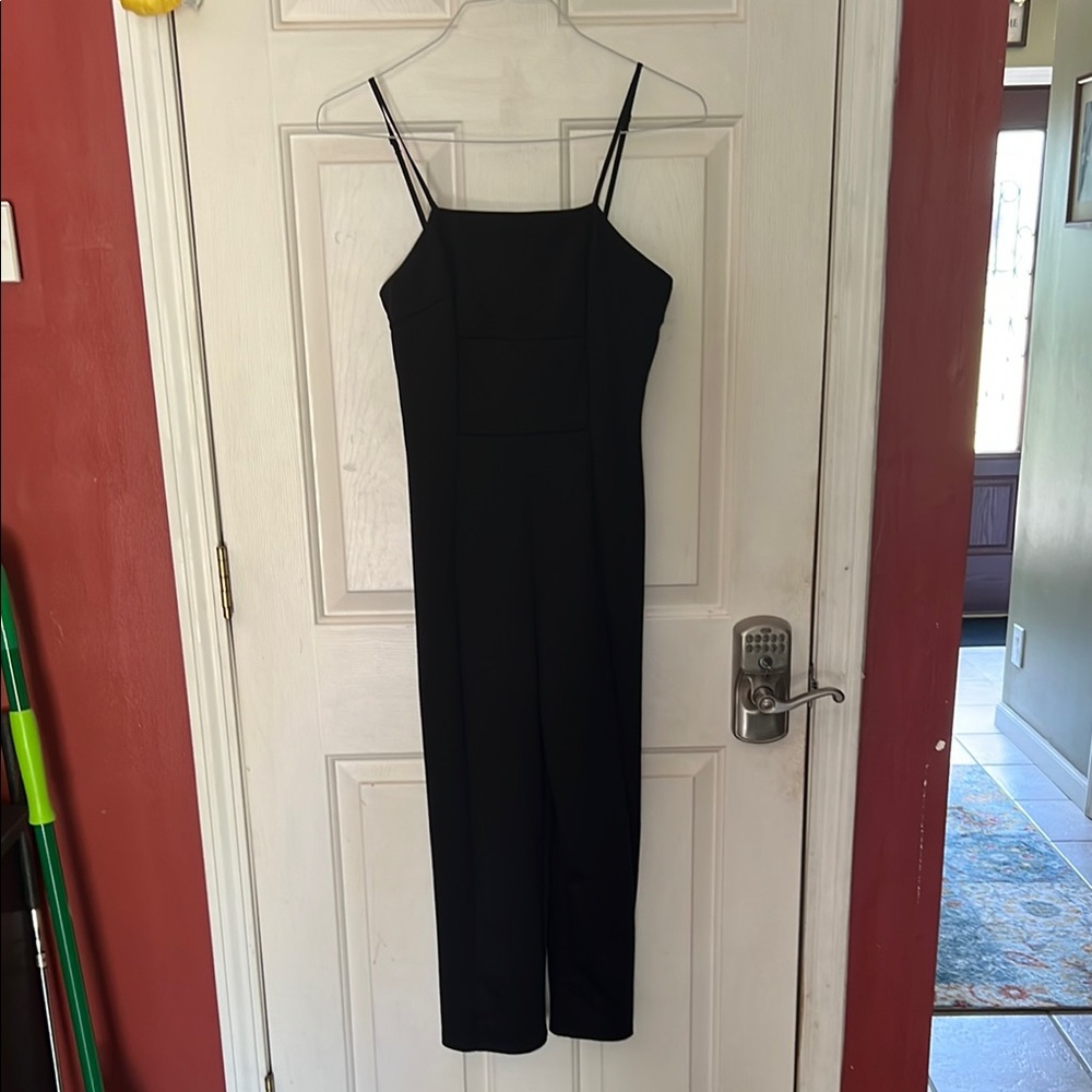 Wild Fable Black Cropped Jumpsuit